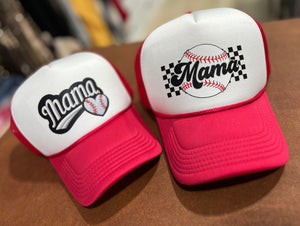 Baseball Mama Trucker Hat
