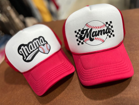 Baseball Mama Trucker Hat