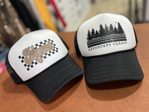 Blk/Wht Trucker Hat