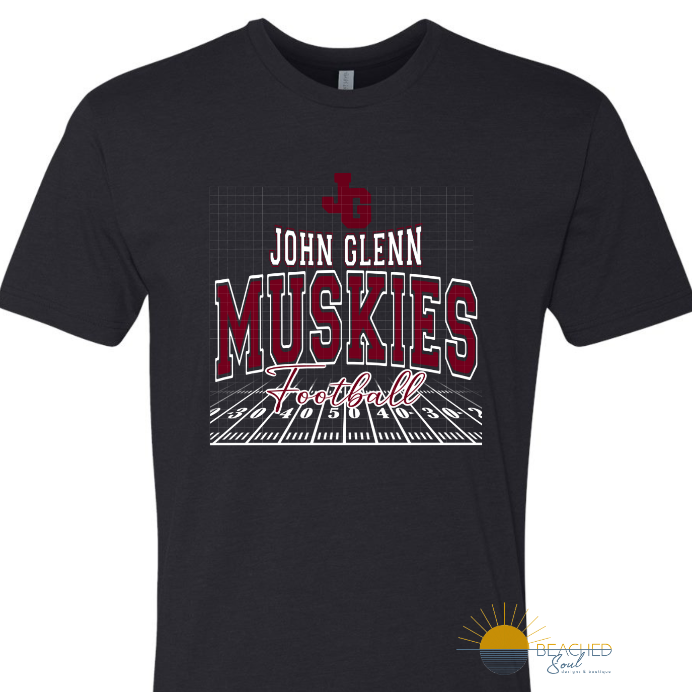 Pre-Order TODDLER/YOUTH Muskies Field Logo - Black T-shirt