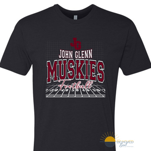 Pre-Order TODDLER/YOUTH Muskies Field Logo - Black T-shirt