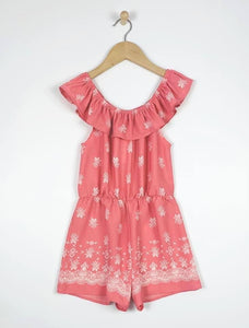 Mauve/ Ivory romper